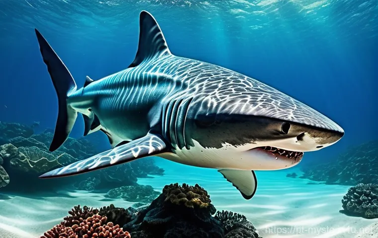 피지 바다 괴물 목격담 - **Dakuwaqa, The Shark God's Vigil:**
A majestic and powerful Dakuwaqa, the Fijian shark god, dep...