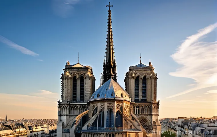파리 노트르담 화재의 배후 - **Prompt:** A majestic, wide-angle view of the Notre-Dame Cathedral's ongoing reconstruction, showca... 파리 노트르담 화재의 배후 - **Prompt:** A majestic, wide-angle view of the Notre-Dame Cathedral's ongoing reconstruction, showca...